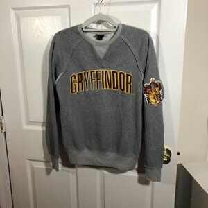 Harry Potter Gryffindor unisex gray sweater, Branding on chest, S